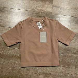 Everlane fitted tee in burnt sugar
